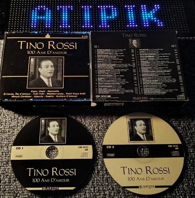 🎶 2 CD-set Tino Rossi – 100 Ans D'Amour – 50 Collector-nummers 🌹 – photo 3
